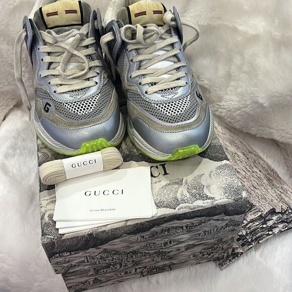 Gucci Shoes - Gucci distress sneakers 